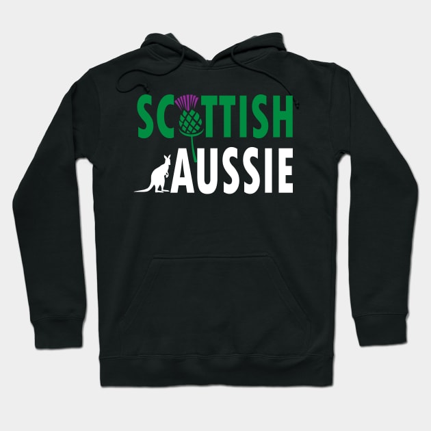 Scottish Aussie (for dark backgrounds) Hoodie by honeythief